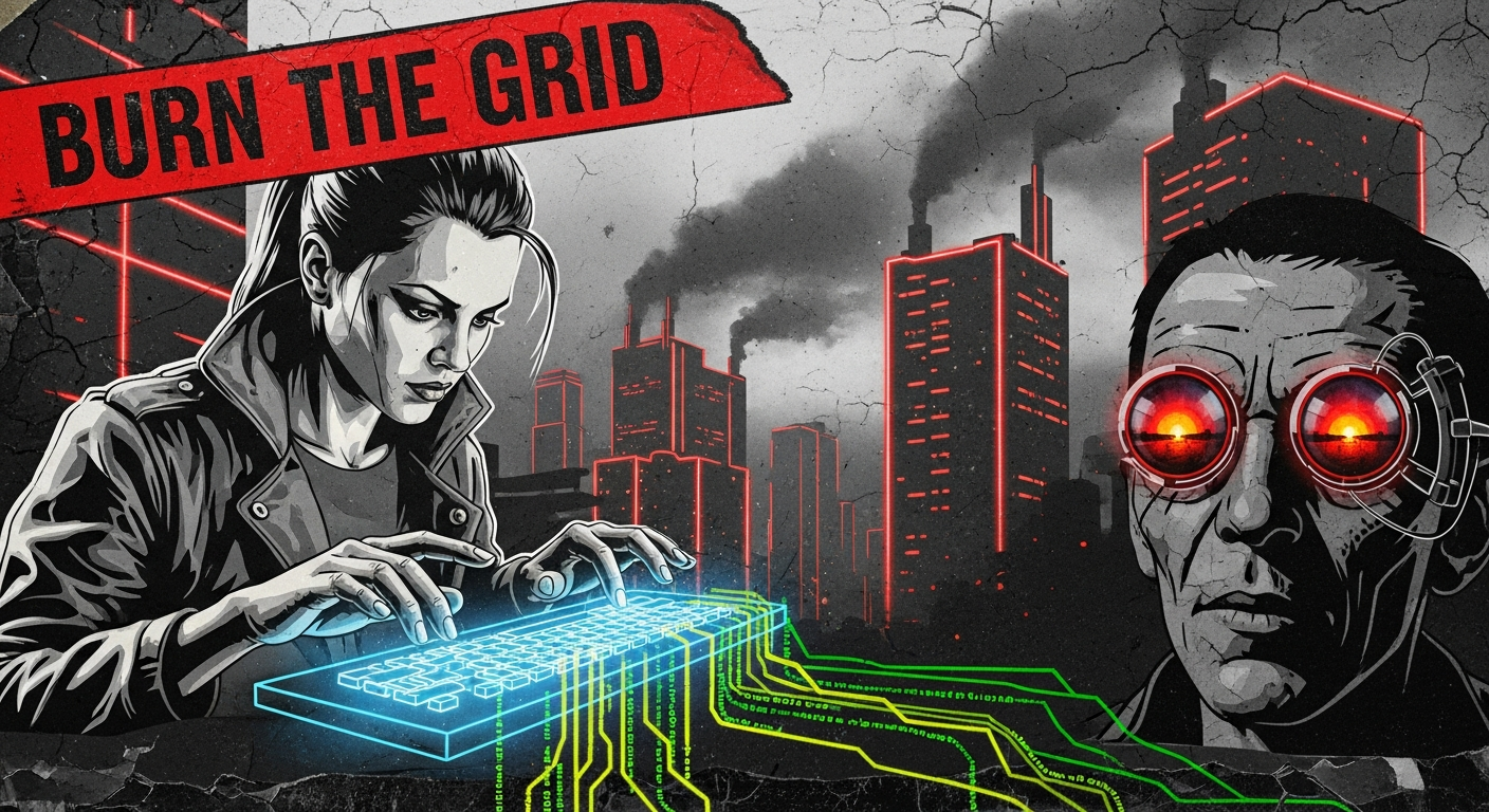 Illustration for Burn the Grid — Chapter 1: Glitch in the Slumber
