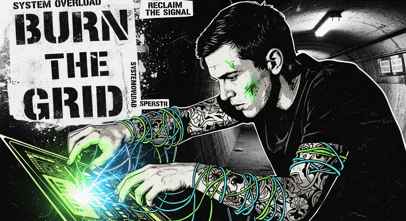 Illustration for Burn the Grid — Chapter 1: Glitch in the Slumber
