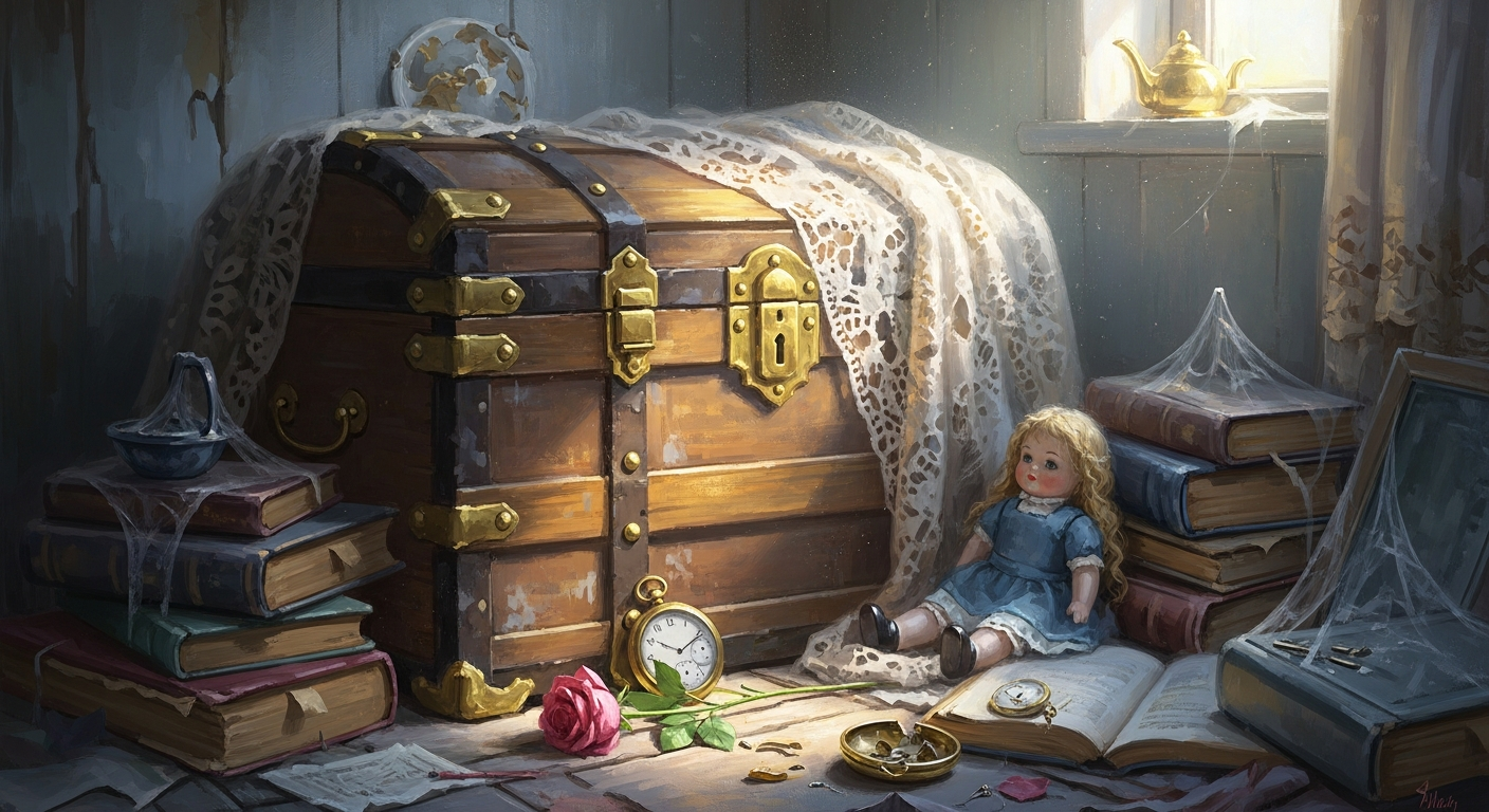 Illustration for The Unfolding — Chapter 1: Echoes in Brass and Dust