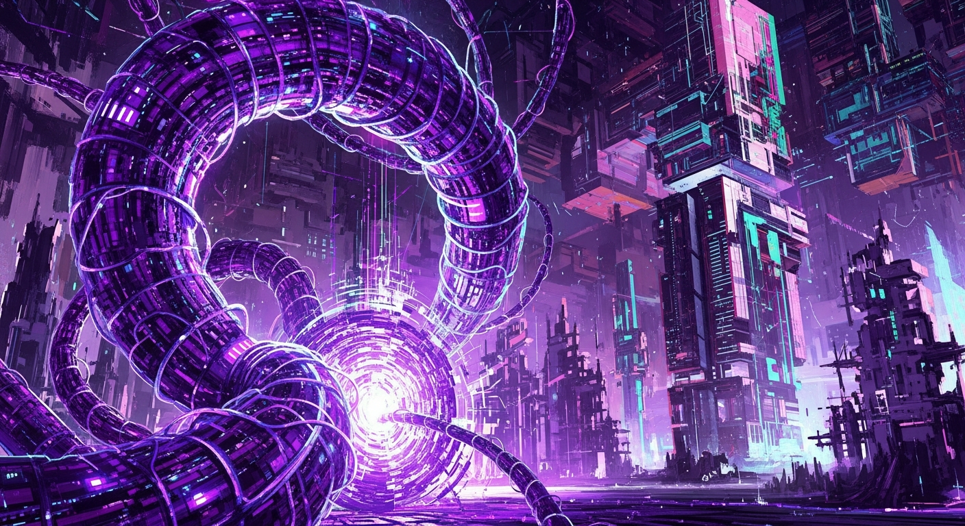 Illustration for REALITY.EXE — Chapter 1: Boot Sequence