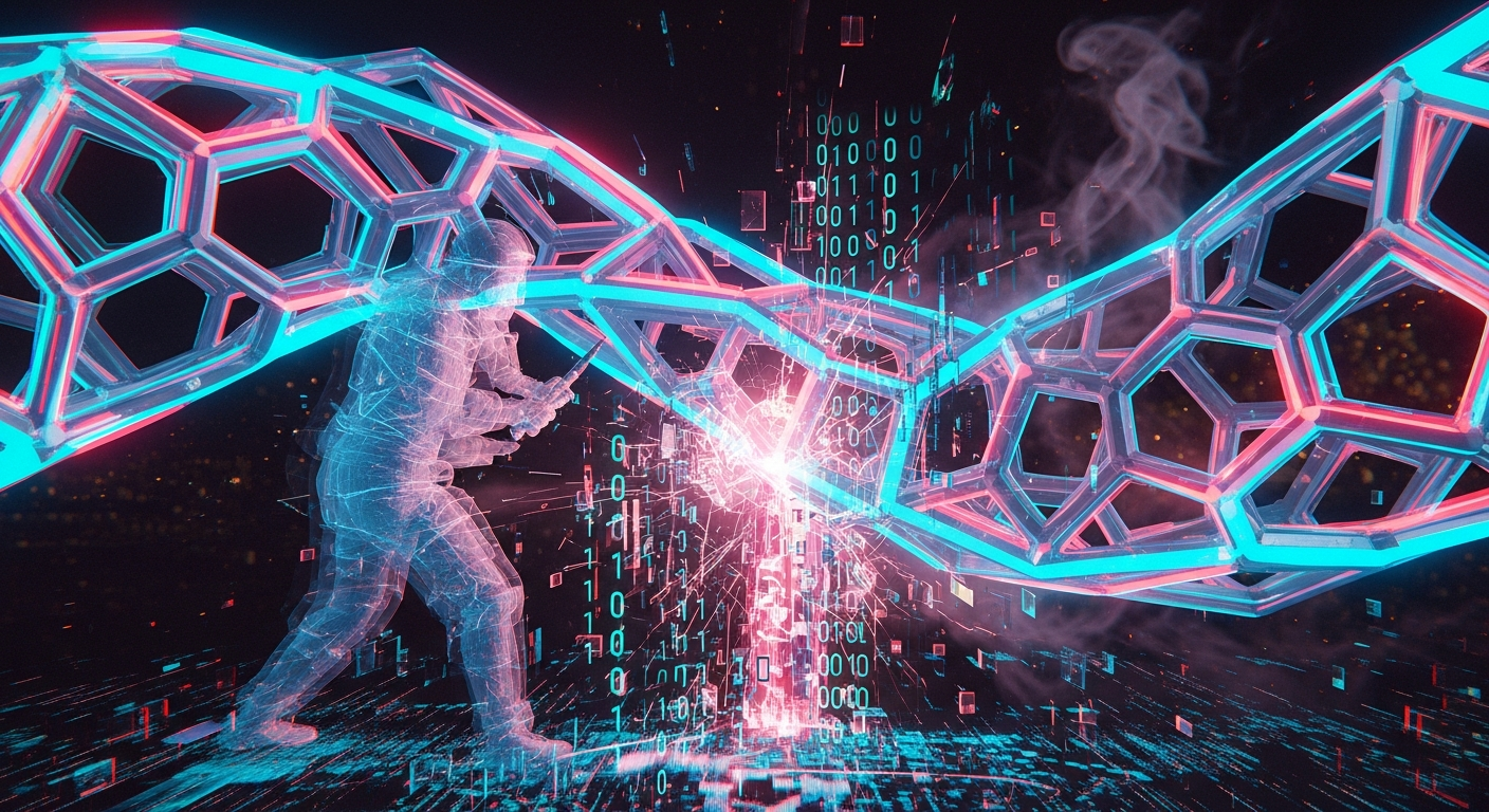 Illustration for REALITY.EXE — Chapter 1: Boot Sequence